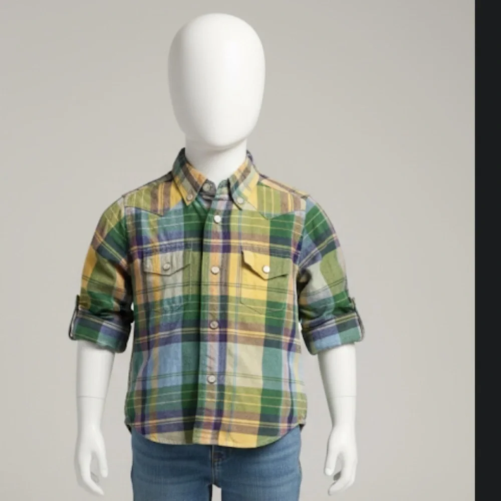 Ralph Lauren Vibrant Multicolor Plaid Snap-Front Shirt. 🏇🏻🐎